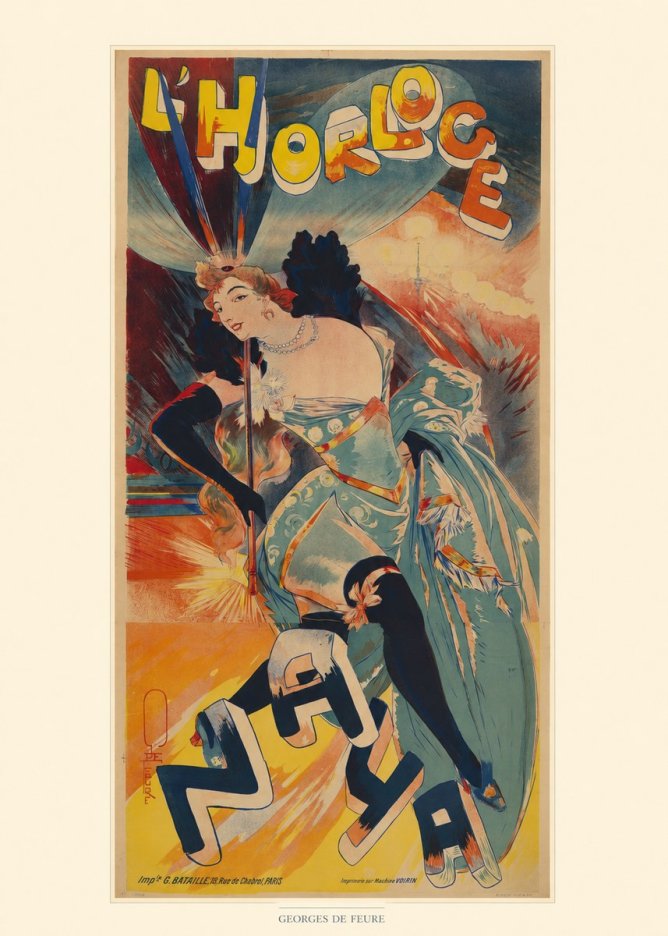 Georges de Feure L'horloge I No6 - Poster