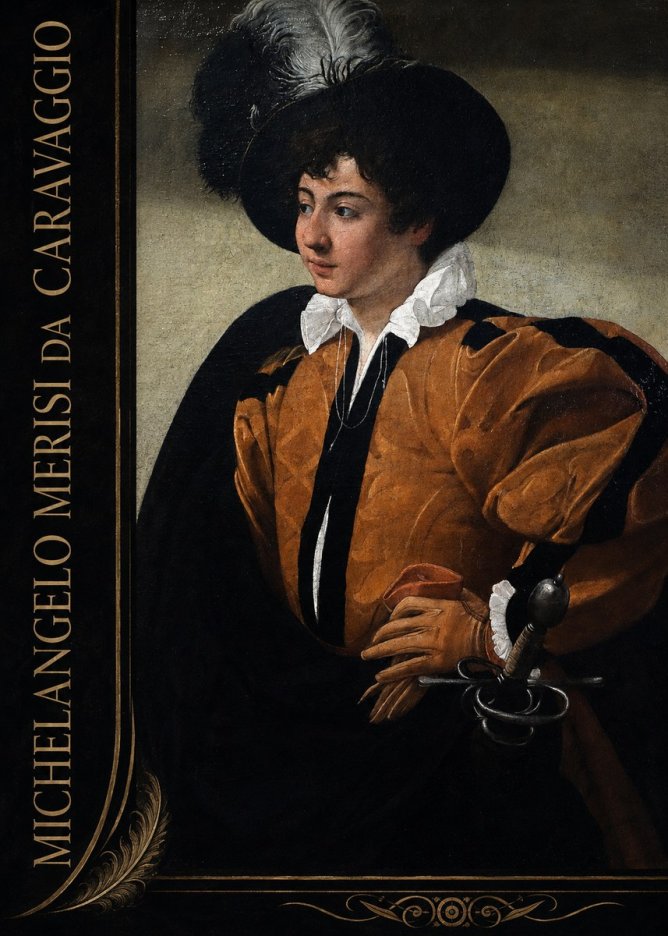 Michelangelo Merisi da Caravaggio Young Man with a Plumed Hat No2 - Poster