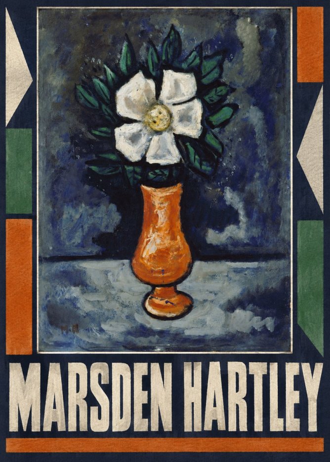 Marsden Hartley Flower in Vase No3 - Poster