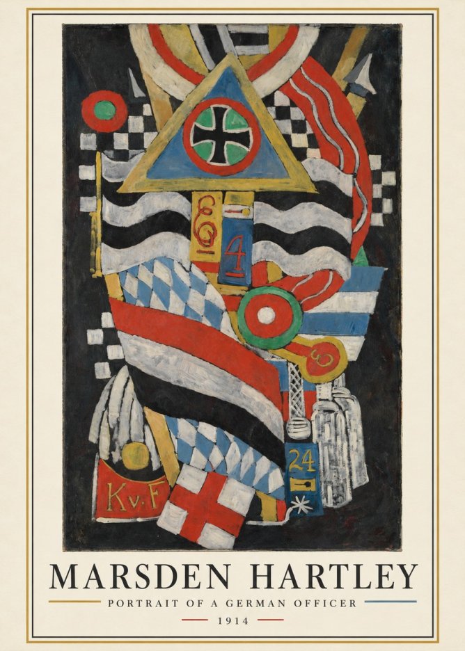 Marsden Hartley Portrait of a German Officer I No3 - Poster