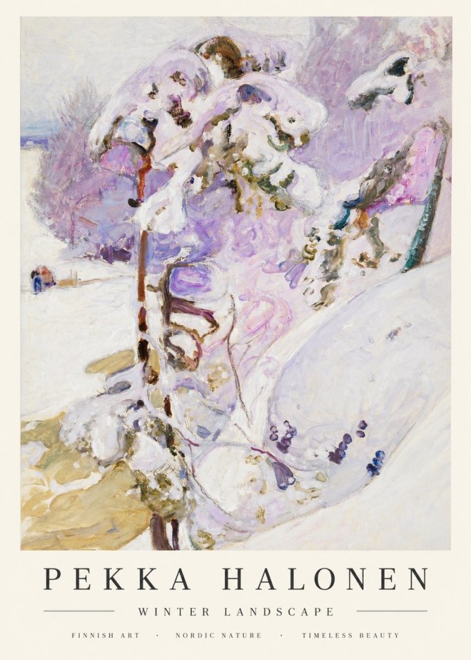 Pekka Halonen Winter Landscape No1 - Poster