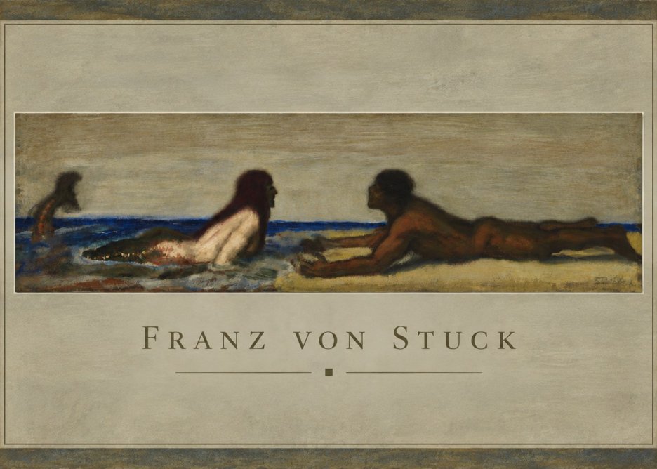 Franz von Stuck Mermaids No4 - Poster