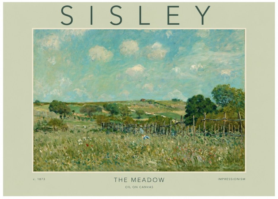 Sisley The Meadow No2 - Poster