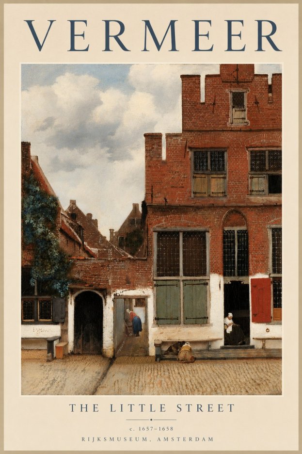 Vermeer The Little Street No5 - Poster