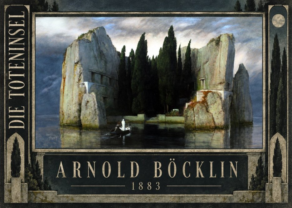 Arnold Böcklin Die Toteninsel I No2 - Poster