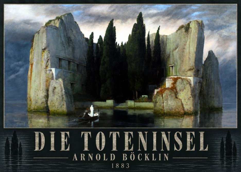 Arnold Böcklin Die Toteninsel I No4 - Poster