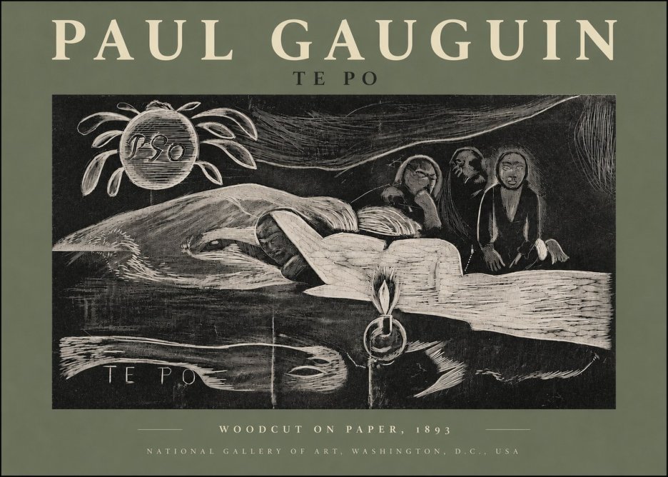 Paul Gauguin Te Po No3 - Poster