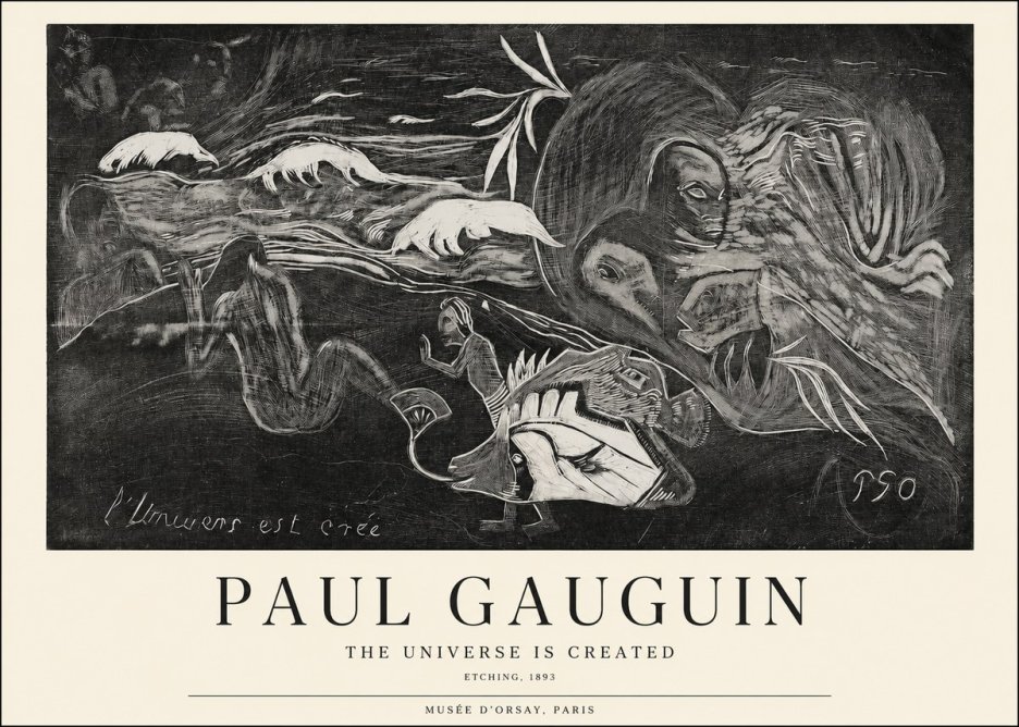 Paul Gauguin The Universe Is Created I No1 - Poster