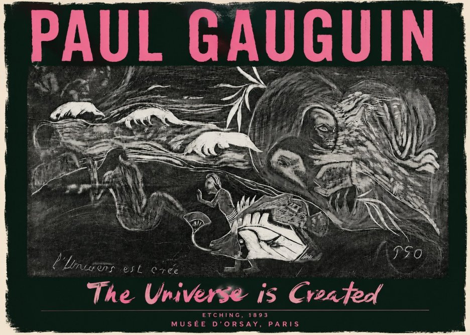Paul Gauguin The Universe Is Created I No3 - Poster