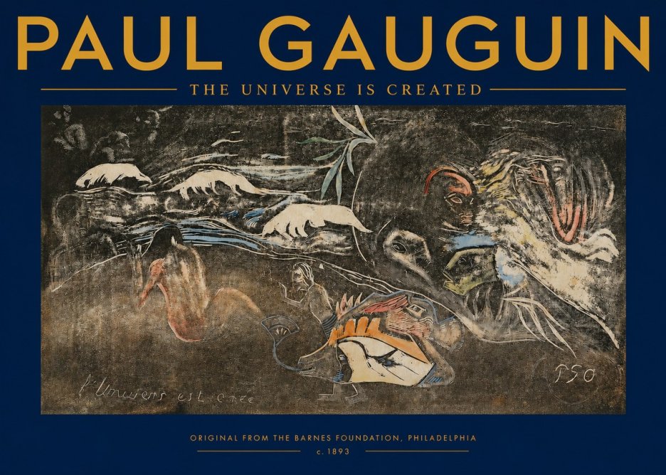 Paul Gauguin The Universe Is Created II No2 - Poster
