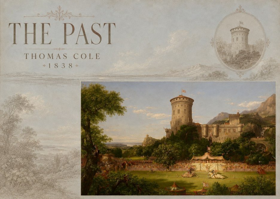 Thomas Cole The Past No4 - Poster