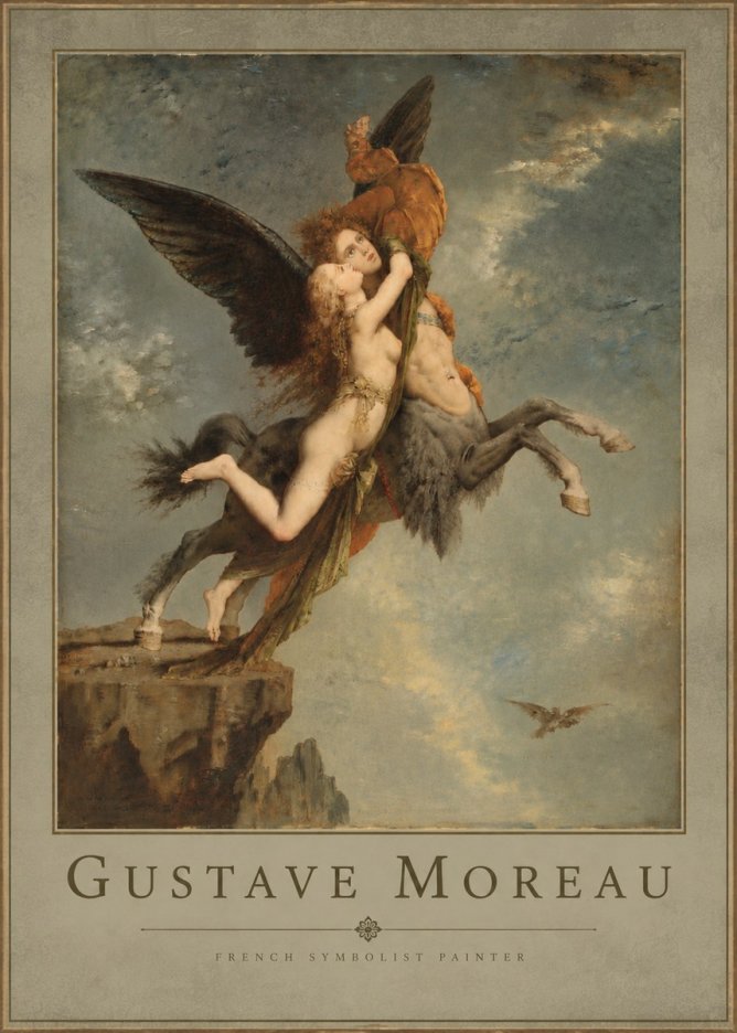Gustave Moreau The Chimaera No4 - Poster