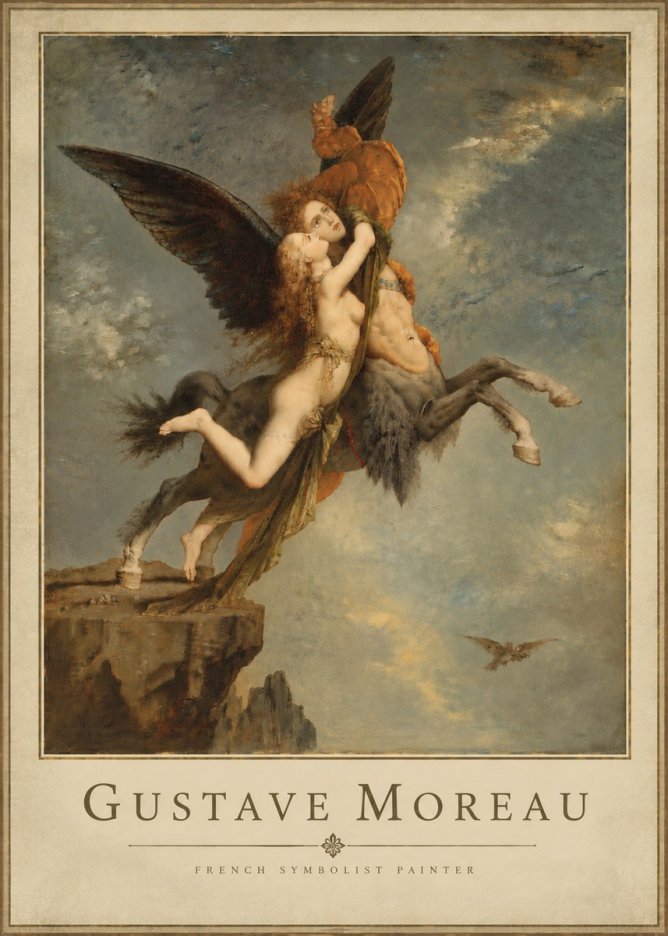 Gustave Moreau The Chimaera No5 - Poster