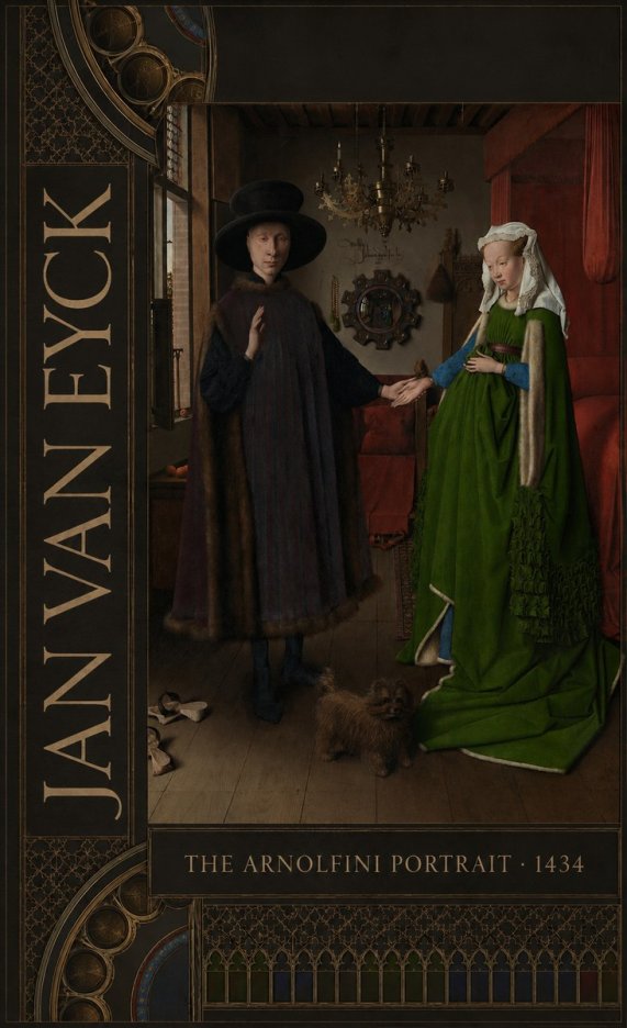 Jan van Eyck The Arnolfini Portrait I No3 - Poster