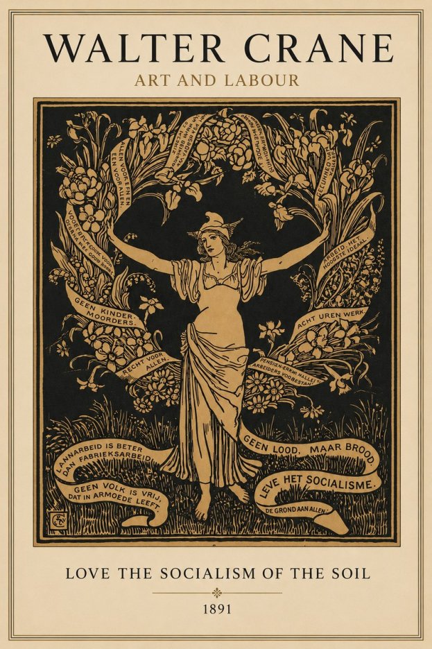 Walter Crane Art and Labour No3 - Poster