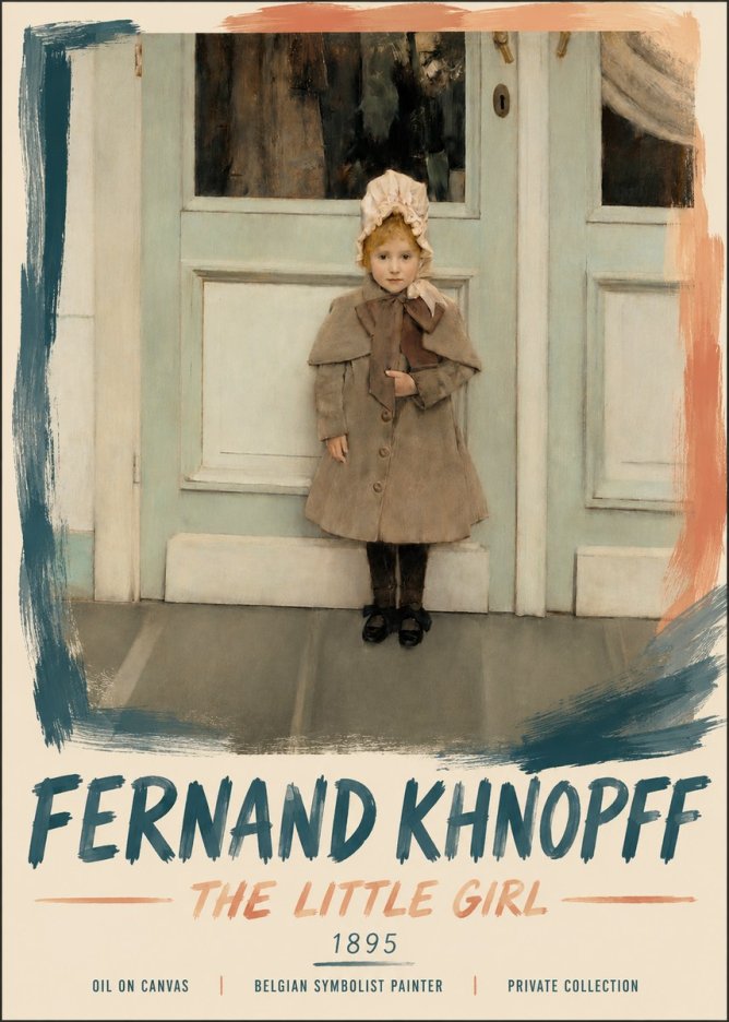 Fernand Khnopff The Little Girl No5 - Poster