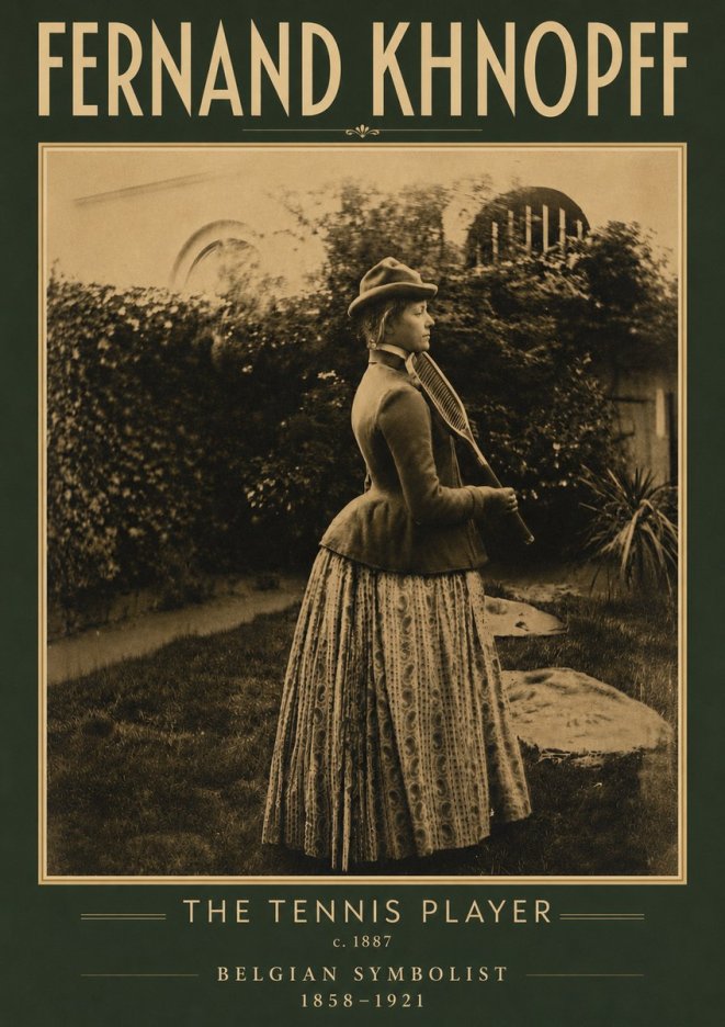 Fernand Khnopff The Tennis Player No4 - Poster
