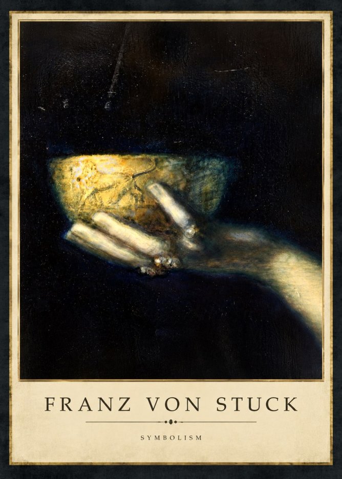 Franz von Stuck Die Schöne Hand Mit Der Schale No4 - Poster