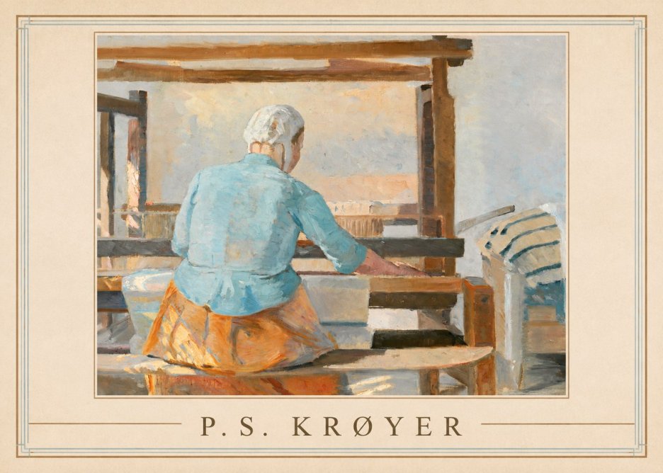 P.S. Krøyer A Weaver No1 - Poster