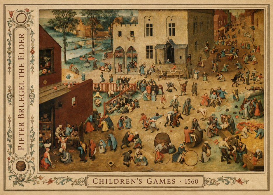 Pieter Bruegel Children's Games I No3 - Poster