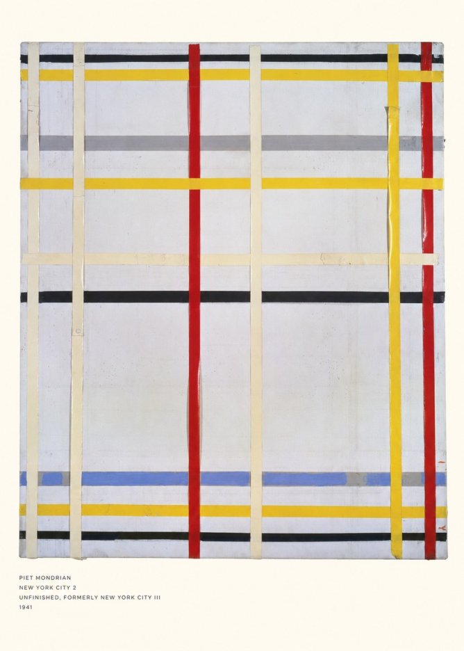Piet Mondrian New York City 2 No5 - Poster