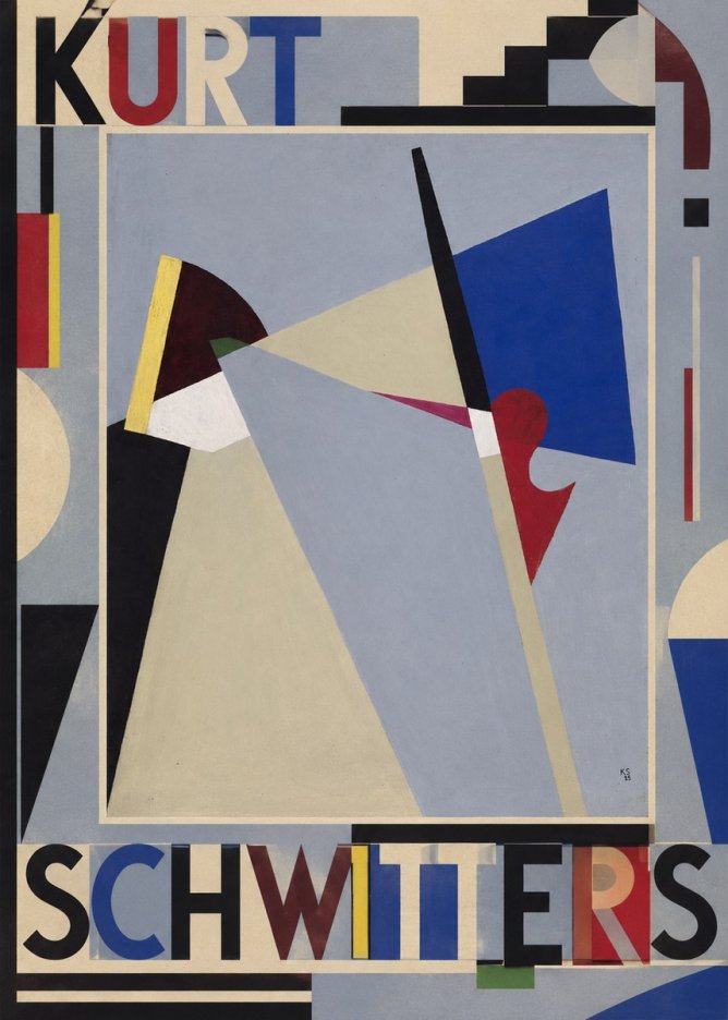 Kurt Schwitters Abstract Composition No5 - Poster