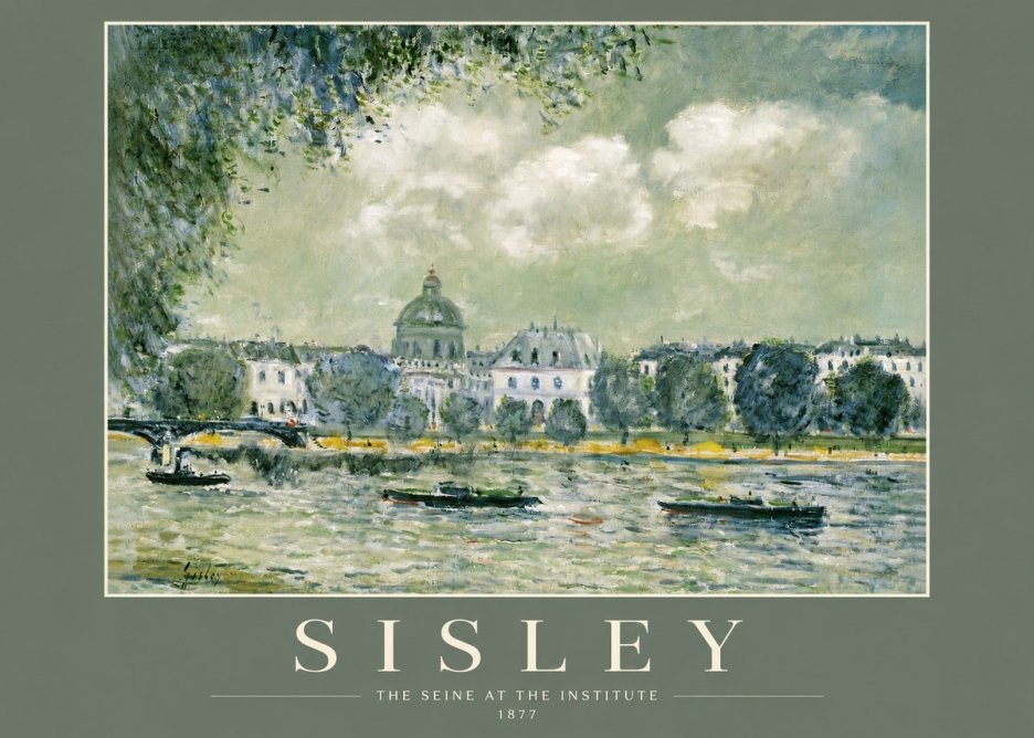 Sisley The Seine at the Institute No2 - Poster