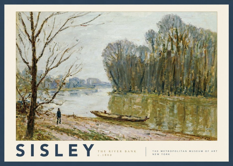 Sisley The River Bank II No3 - Poster