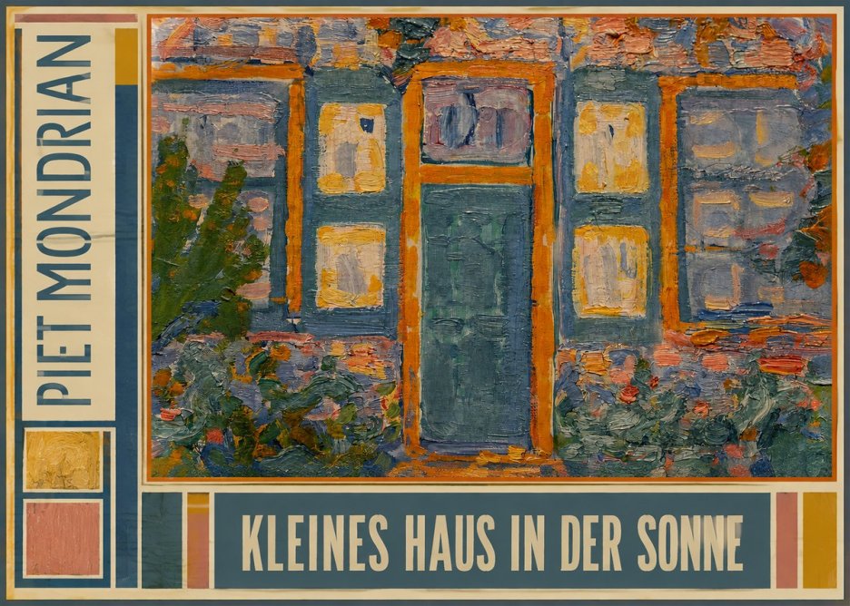 Piet Mondrian Kleines Haus in Der Sonne II No3 - Poster