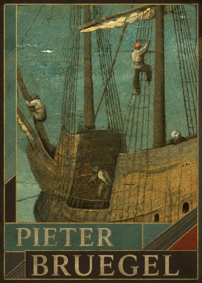 Pieter Bruegel The Ship No6 - Poster