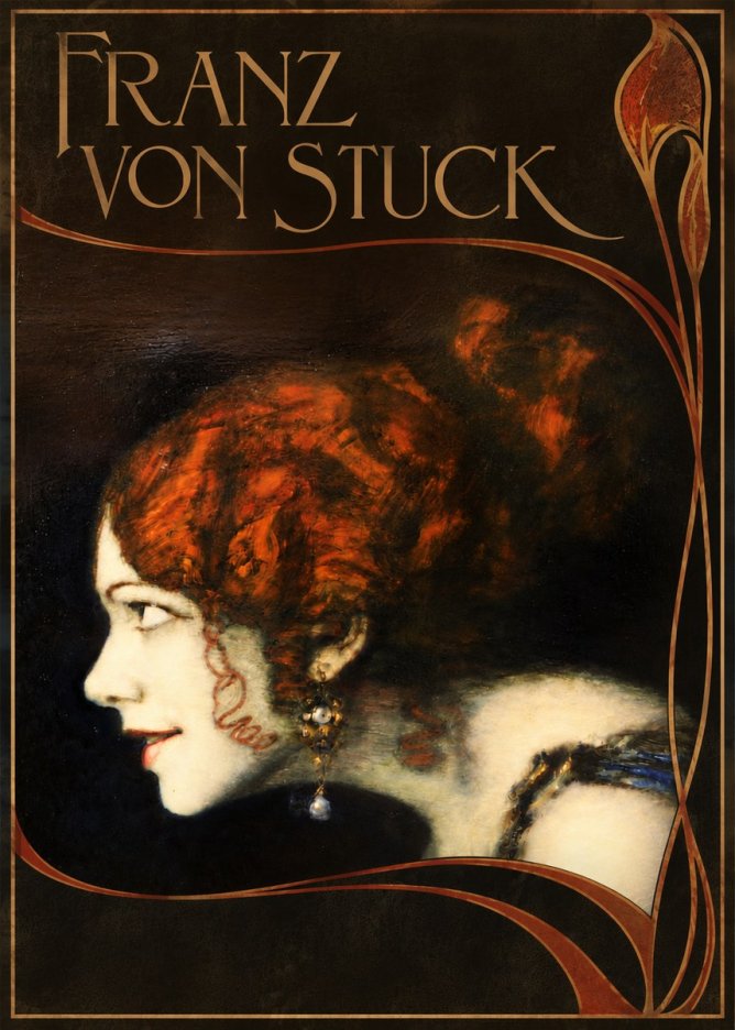 Franz von Stuck Head of a Woman No6 - Poster