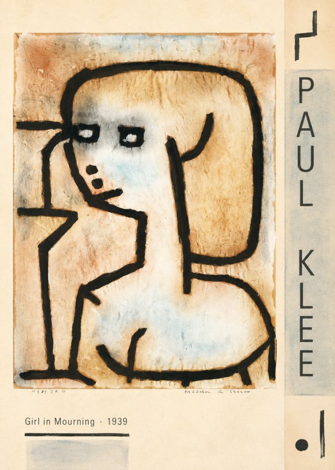 Paul Klee Girl in Mourning No2 - Poster