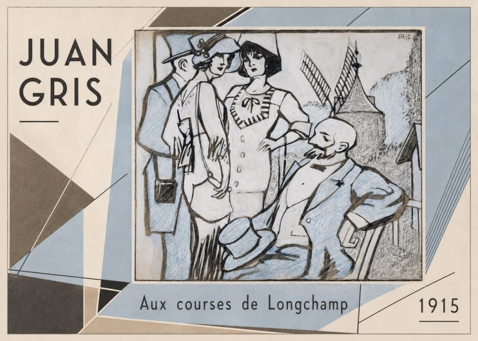 Juan Gris Aux Courses De Longchamp No2 - Poster
