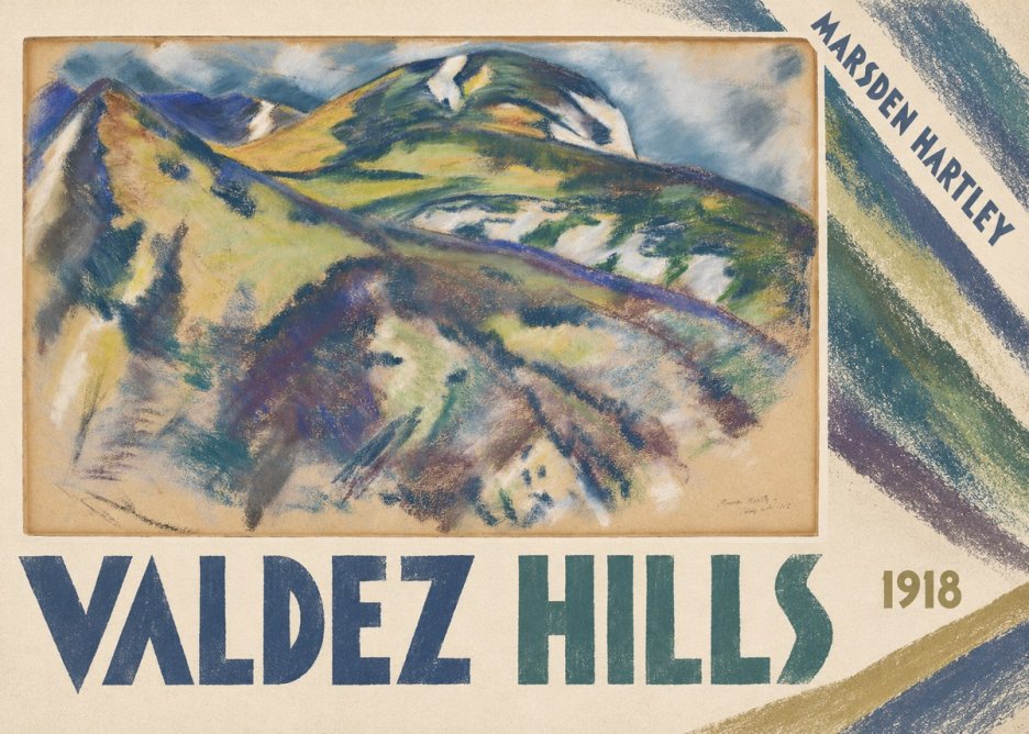 Marsden Hartley Valdez Hills No4 - Poster