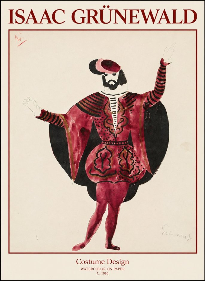Isaac Grünewald Costume Design II No1 - Poster
