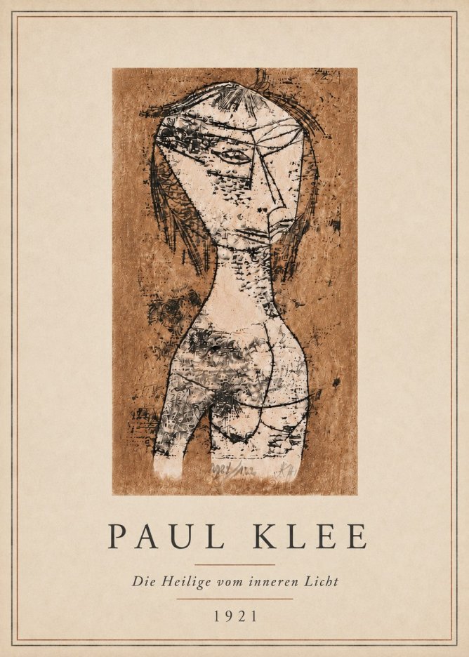Paul Klee Die Heilige Vom Inneren Licht I No5 - Poster