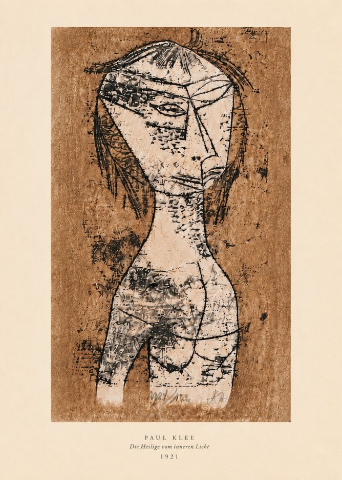 Paul Klee Die Heilige Vom Inneren Licht I No6 - Poster