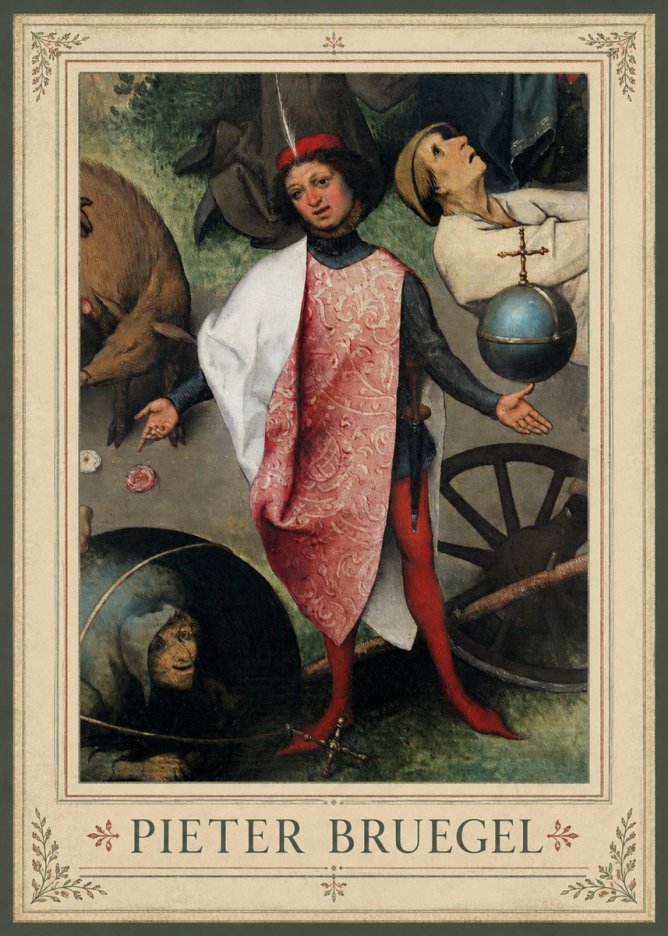 Pieter Bruegel Netherlandish Proverbs II No1 - Poster