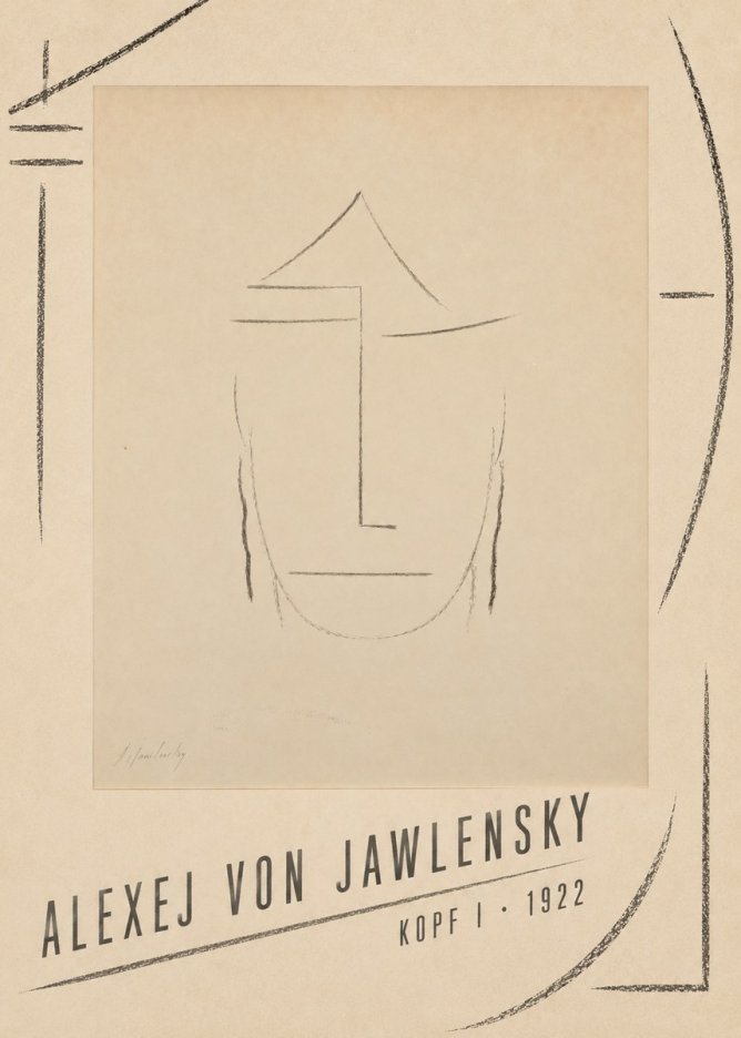 Alexej von Jawlensky Kopf I No4 - Poster