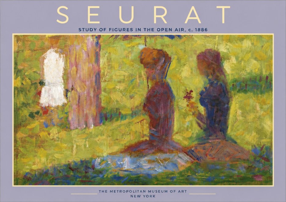 Seurat Study of Figures in the Open Air, C. 1886 No4 - Poster