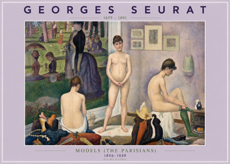 Seurat Models (the Parisians) No4 - Poster