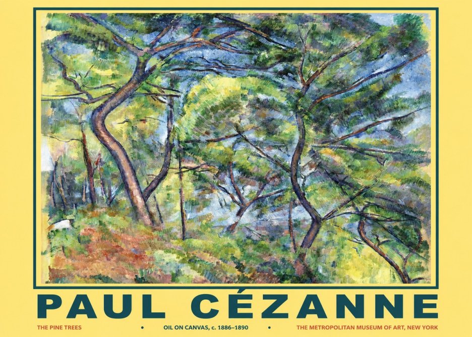 Paul Cézanne The Pine Trees No2 - Poster