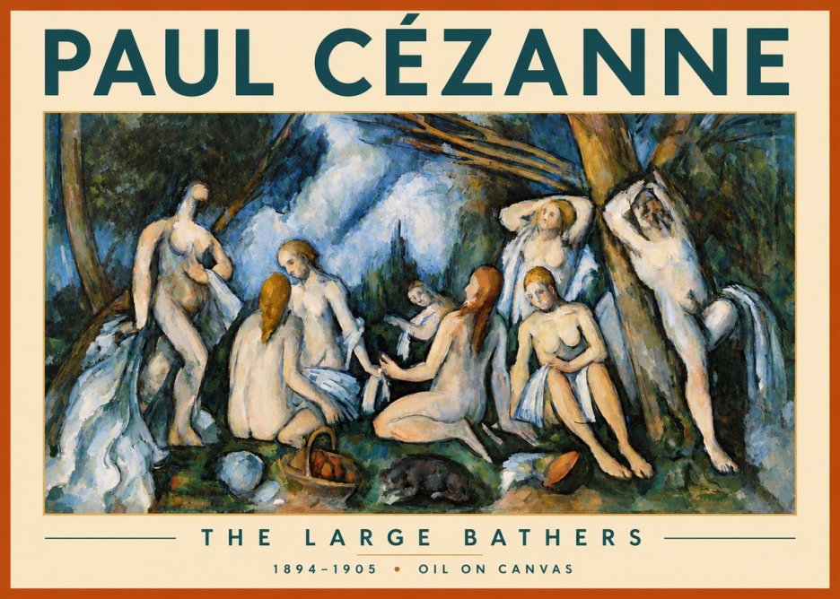Paul Cézanne The Large Bathers VI No3 - Poster