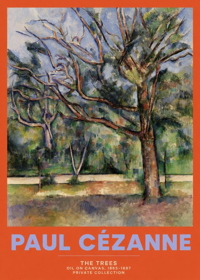Paul Cézanne The Trees No2 - Poster