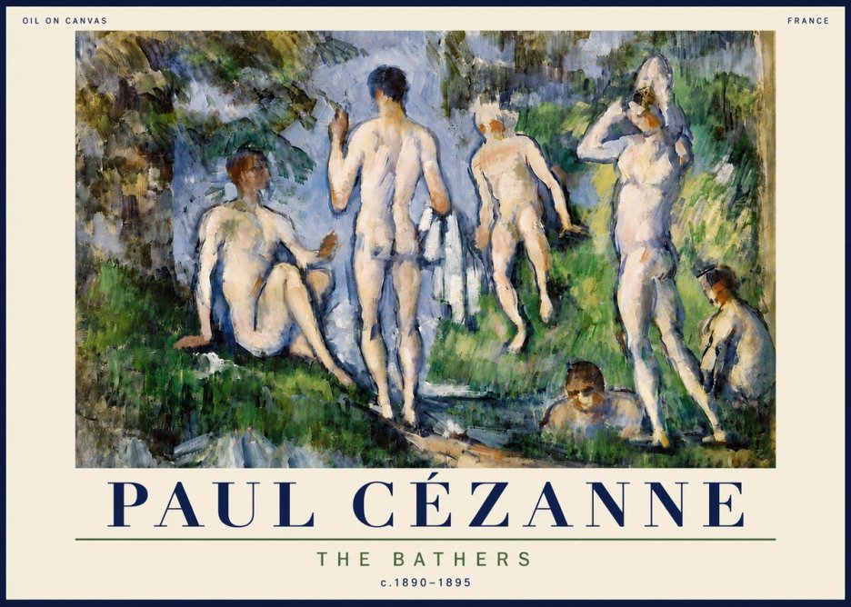 Paul Cézanne The Bathers No6 - Poster