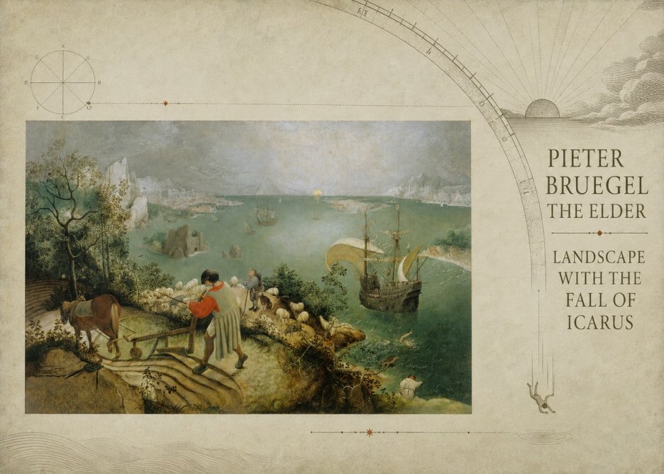 Pieter Bruegel Landscape with the Fall of Icarus I No6 - Poster