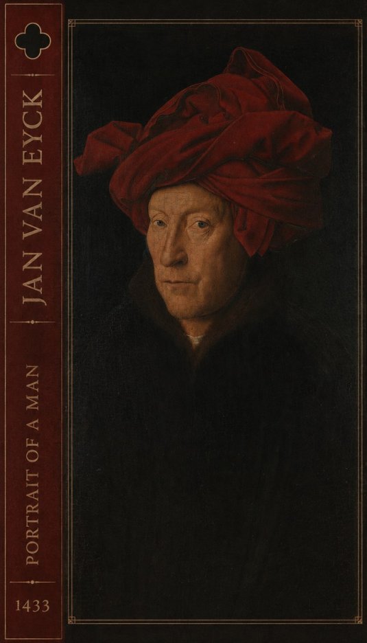 Jan van Eyck Portrait of a Man II No2 - Poster