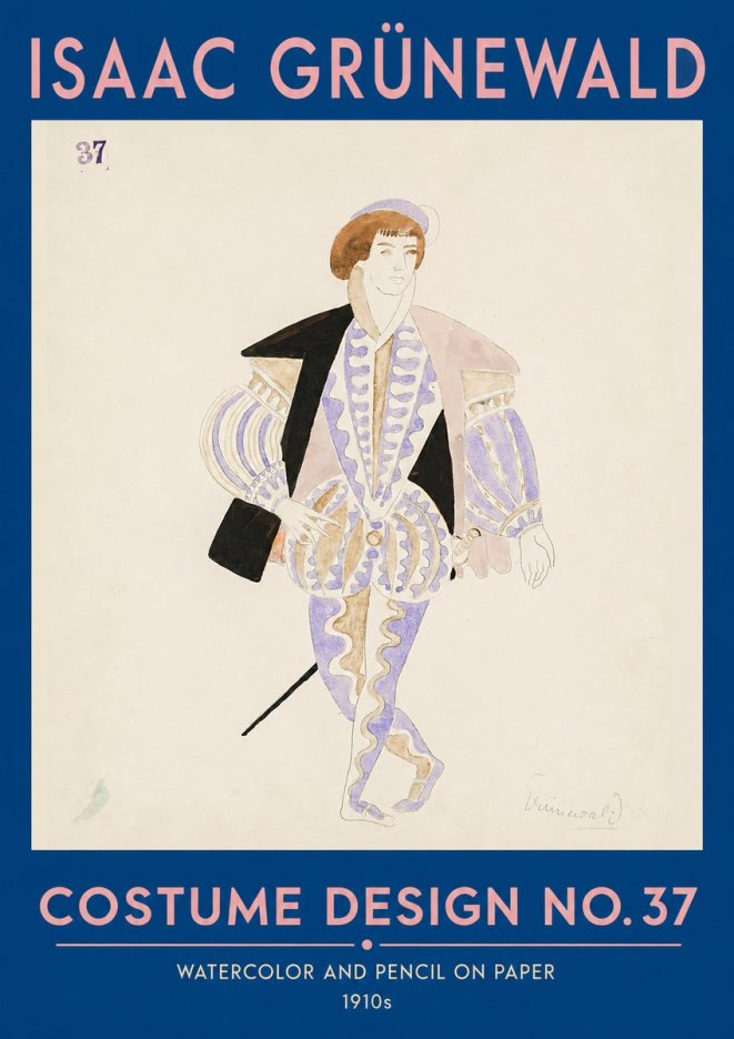 Isaac Grünewald Costume Design No. 37 No2 - Poster