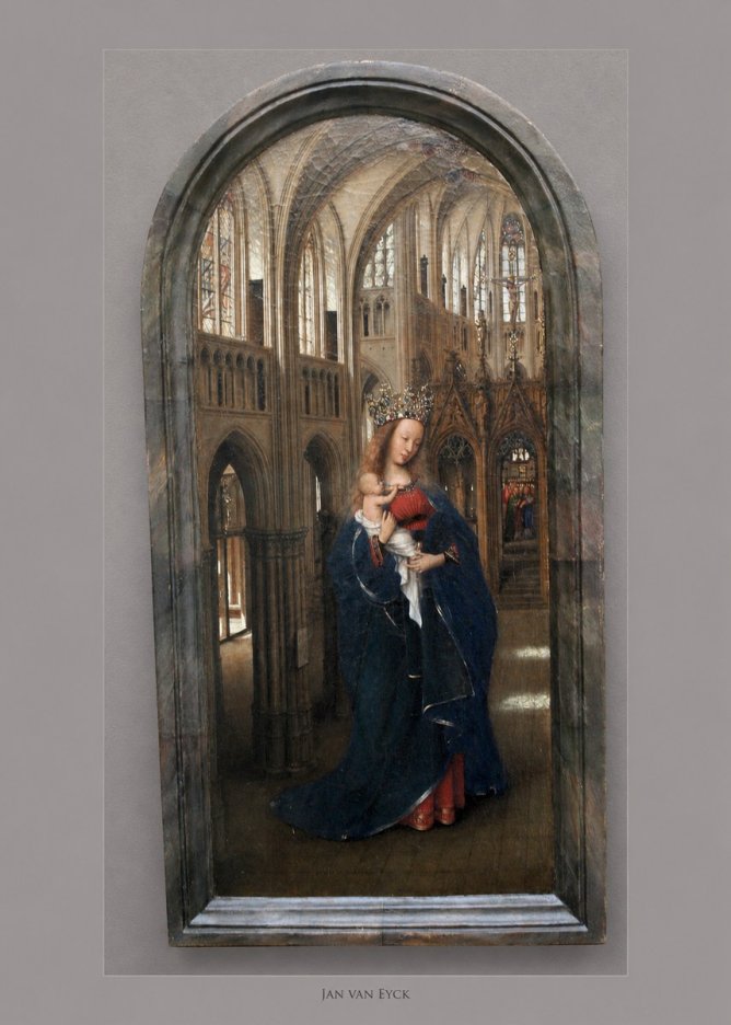 Jan van Eyck Madonna in the Church II No4 - Poster
