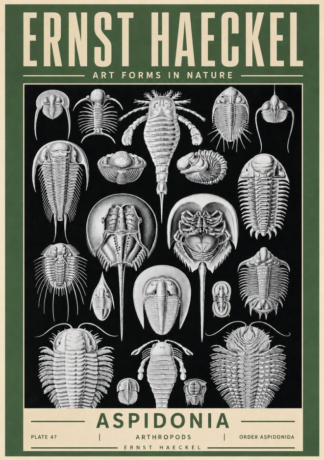 Ernst Haeckel Aspidonia No4 - Poster